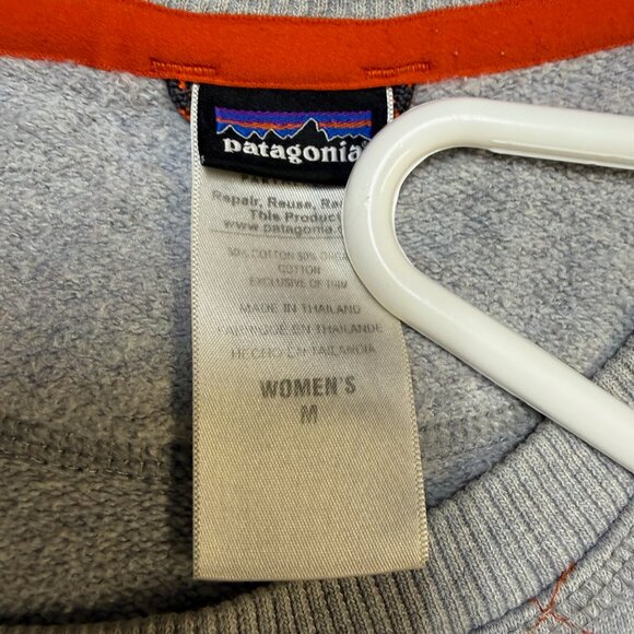Patagonia Reclaimed Cotton Crew Women’s Medium Gray Quilted GUC - Picture 8 of 13